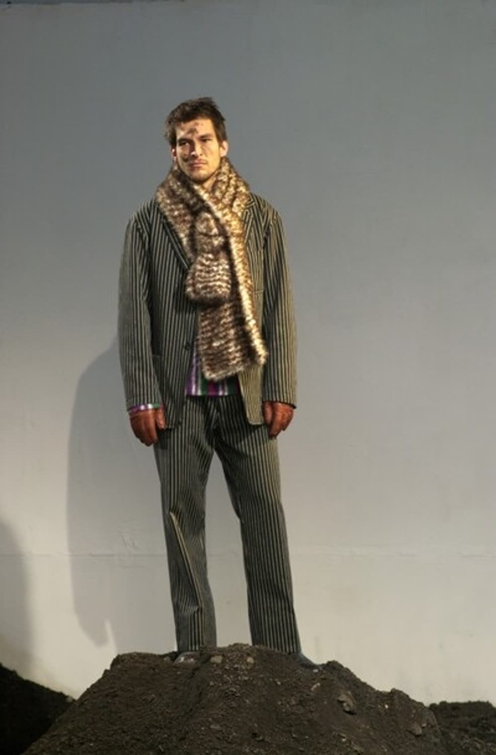 Issey Miyake Men fw 2001 퍼 스카프 상품이미지2
