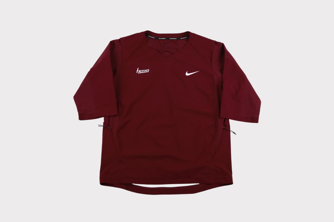 [L] 나이키 키움 히어로즈 3/4 풀오버 웜업 지급용 트레이닝 상품이미지1