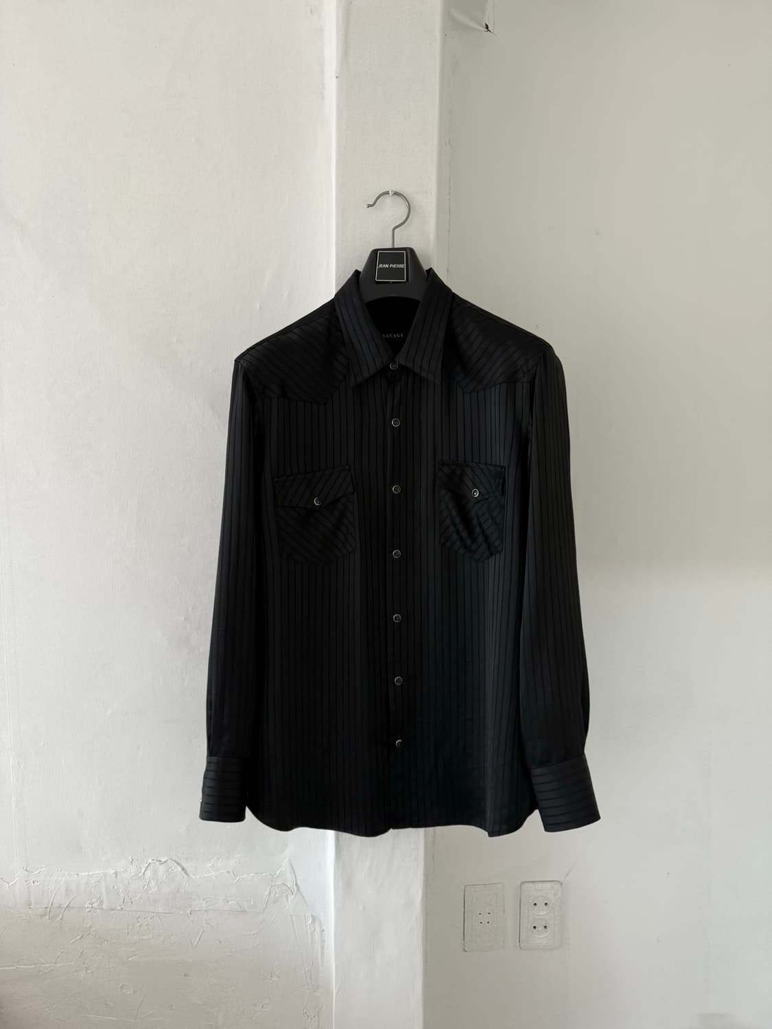 세비지 웨스턴 스트라이프 셔츠 L 상품이미지1