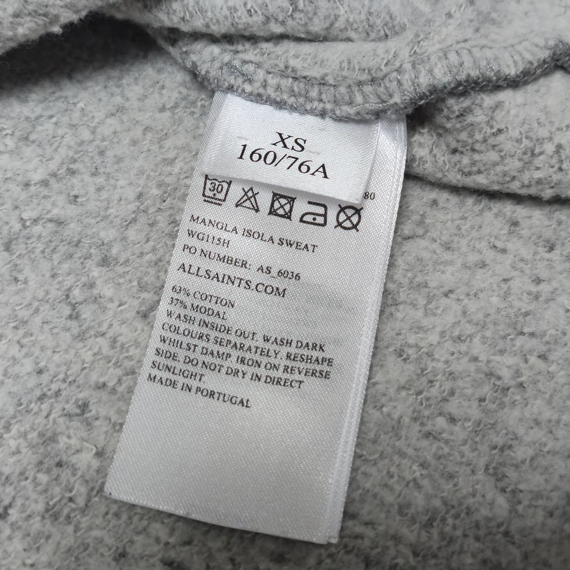 ALLSAINTS  레오파드 그레이 크롭 맨투맨 상품이미지8