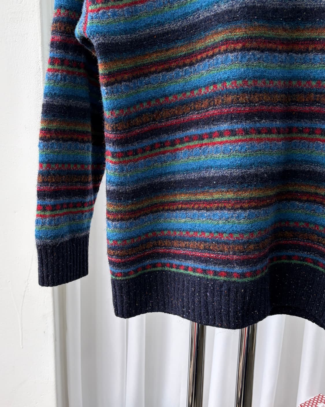 [S]아일랜드 페어아일 램스울 니트 상품이미지5