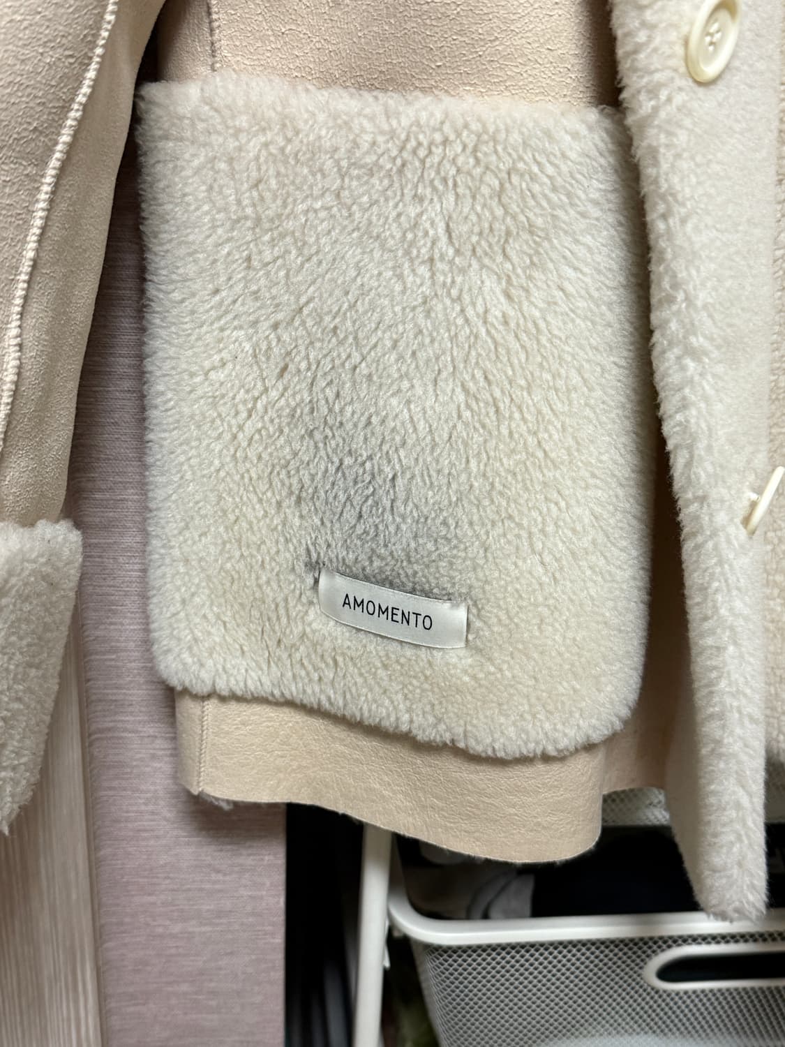 아모멘토 리버시블 시어링 코트 상품이미지8