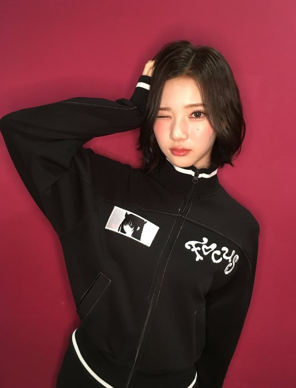 하츠투하츠 FOCUS 커스텀 패치 트랙 자켓 상품이미지2