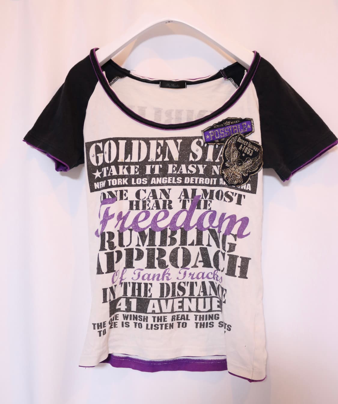 갸루 프린팅 반팔 빈티지 상품이미지1