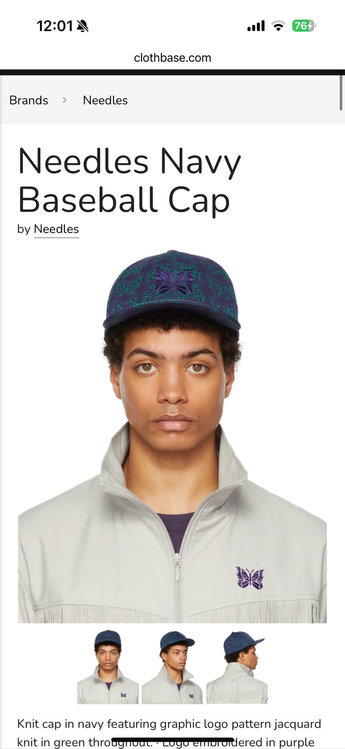 니들스 볼캡 판매합니다! 상품이미지2