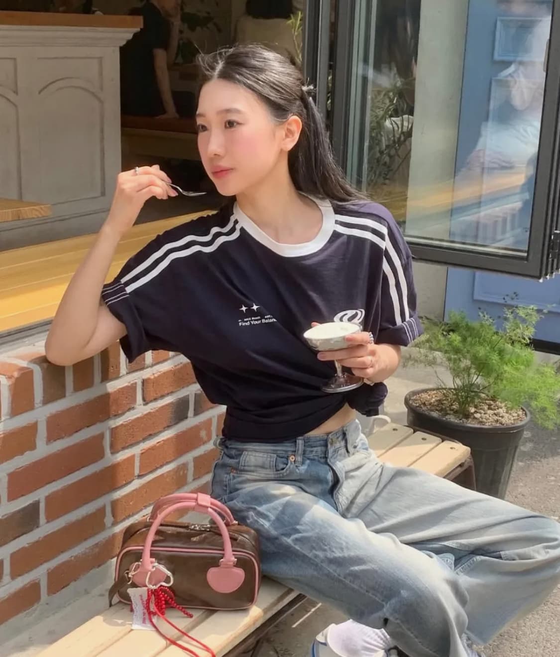 어반디타입 풋볼 져지 티셔츠_네이비 상품이미지2