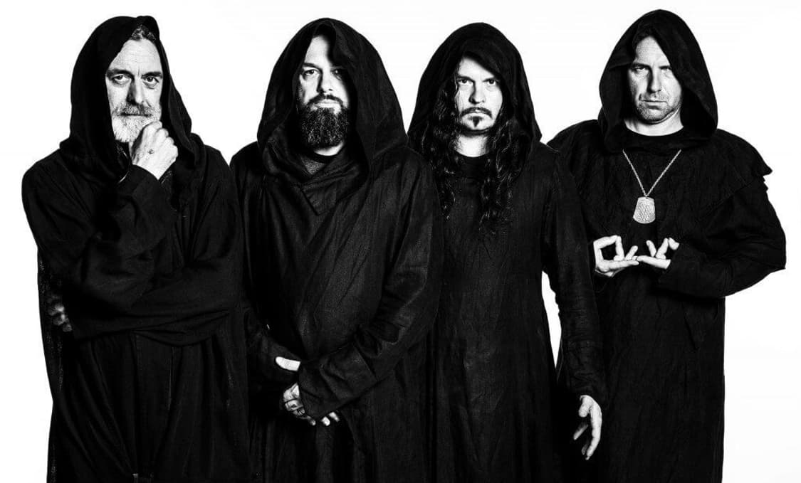 Sunn O))) solid black logo band tee 상품이미지4