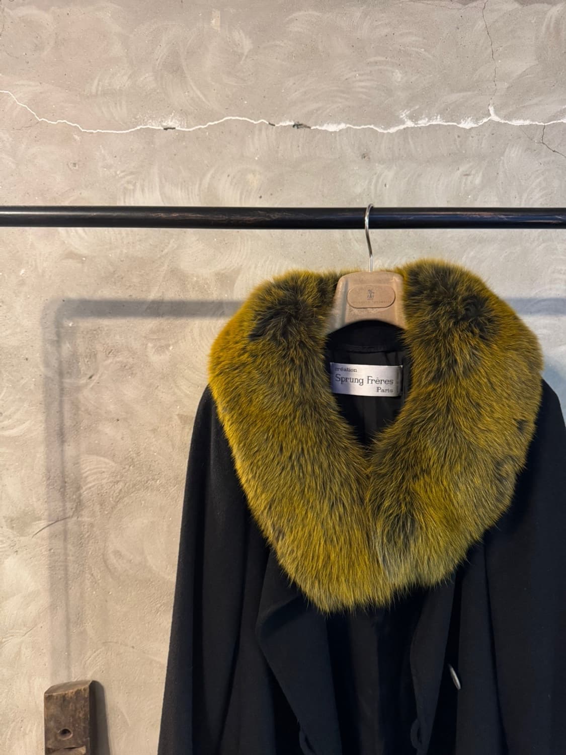 SPRUNG FERES PARIS 코요테퍼 케이프 코트 66~77 상품이미지2