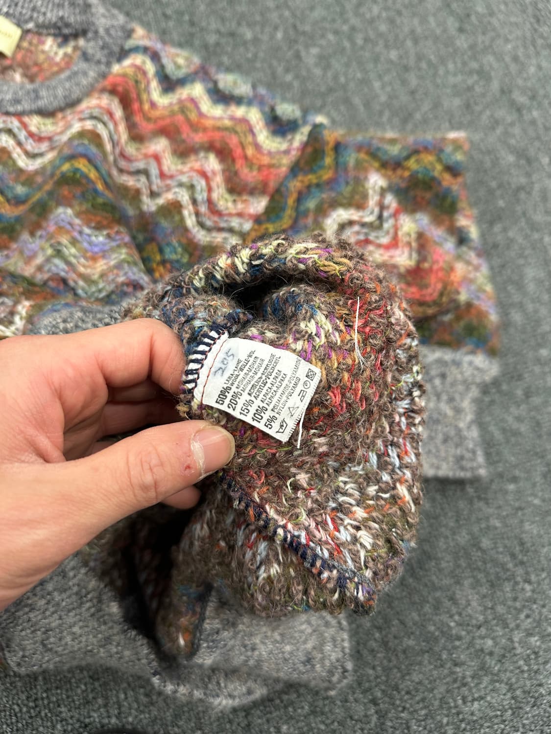 Made In ITALY 패턴 니트 스웨터 상품이미지6