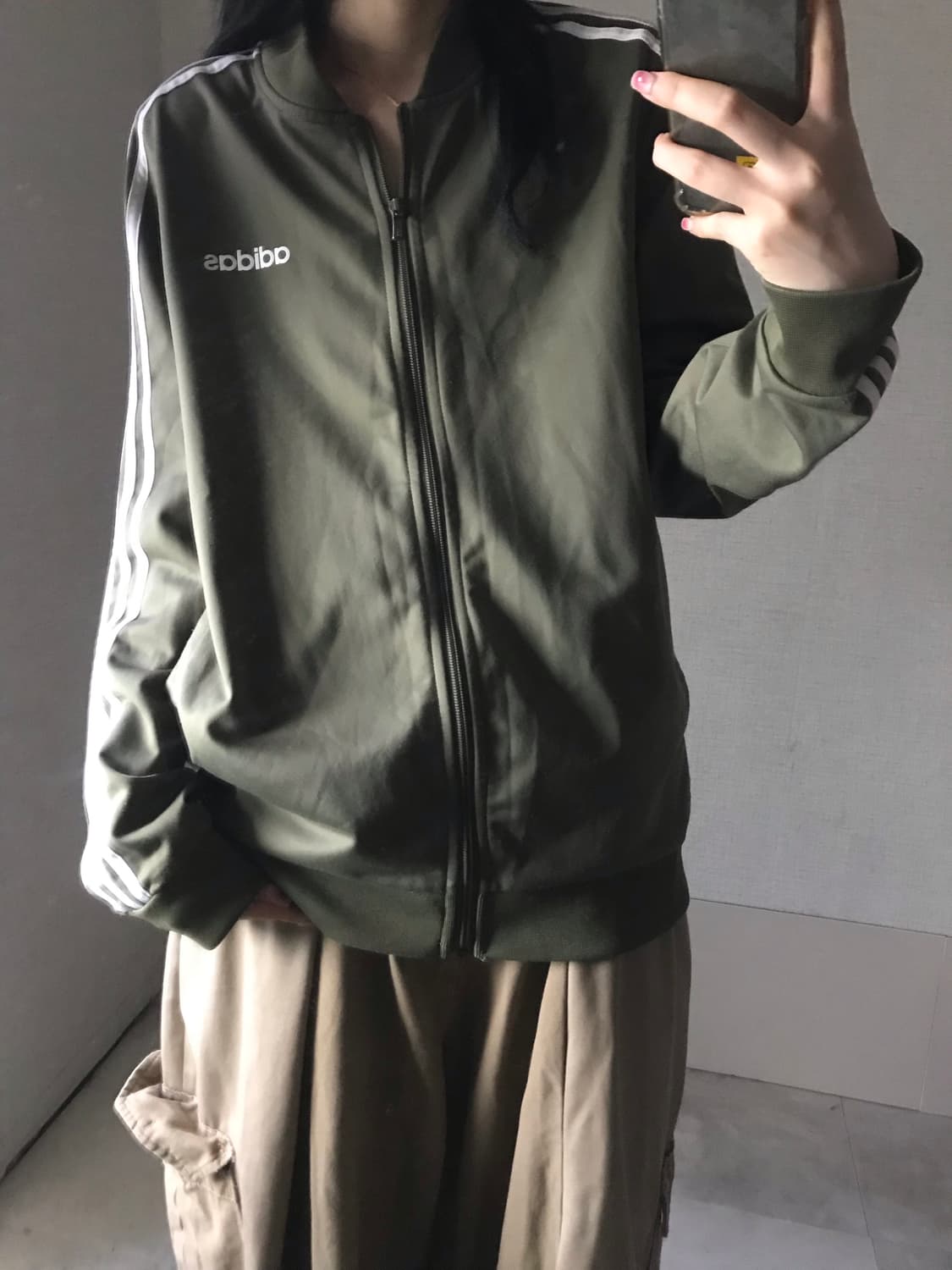 아디다스 카키 져지 상품이미지5