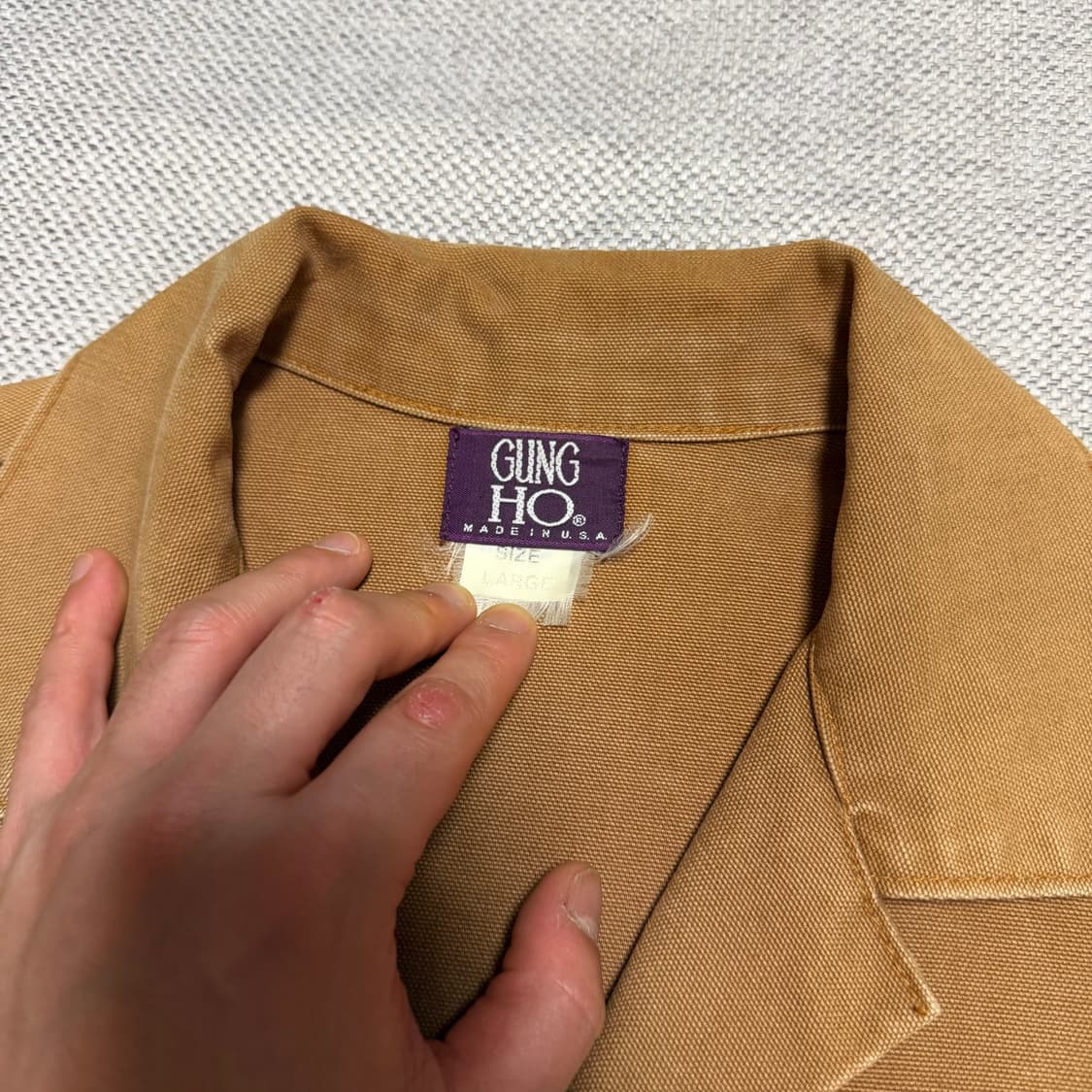 USA 빈티지 GUNG HO 워크자켓 퍼티그 팬츠 셋업 상품이미지3