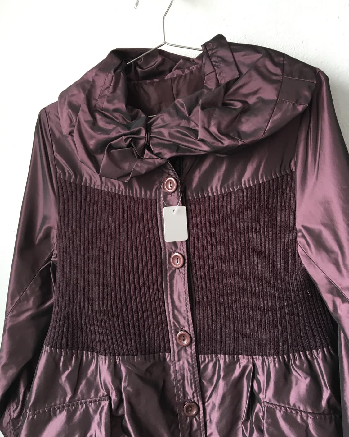 Thick neck line point glossy jacket 상품이미지5