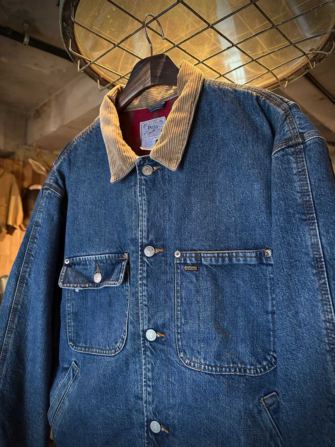  80s USA 빈티지 폴로 랄프로렌 덩가리 데님 자켓 상품이미지3