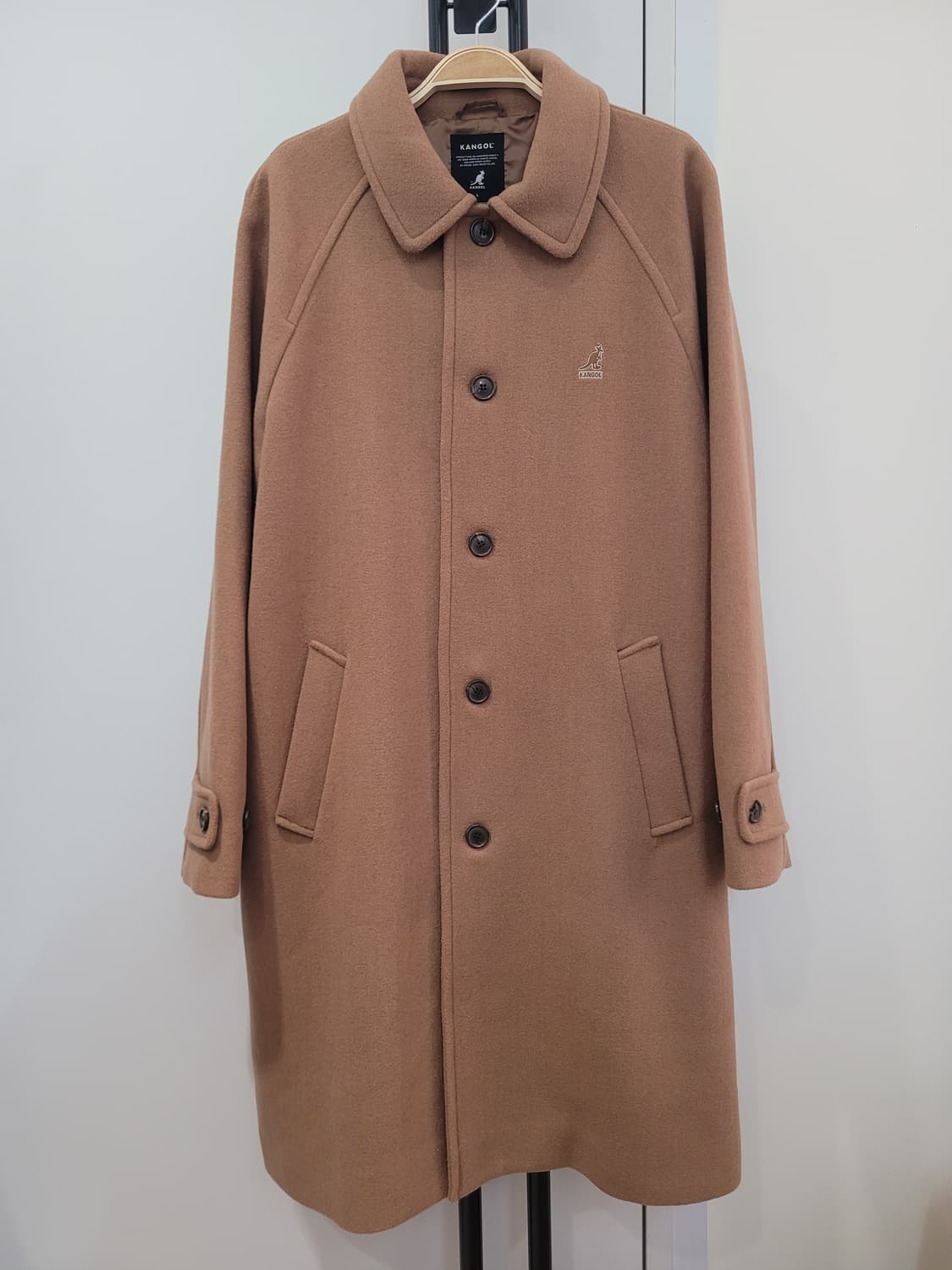 캉골 카멜 브라운 발마칸 롱코트 남성용 L사이즈 상품이미지1