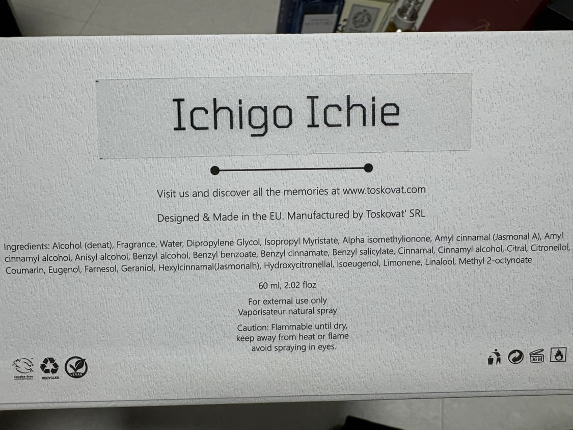 토스코밧 이치고 이치에 Toskovat ichigo ichie 50ml 상품이미지5