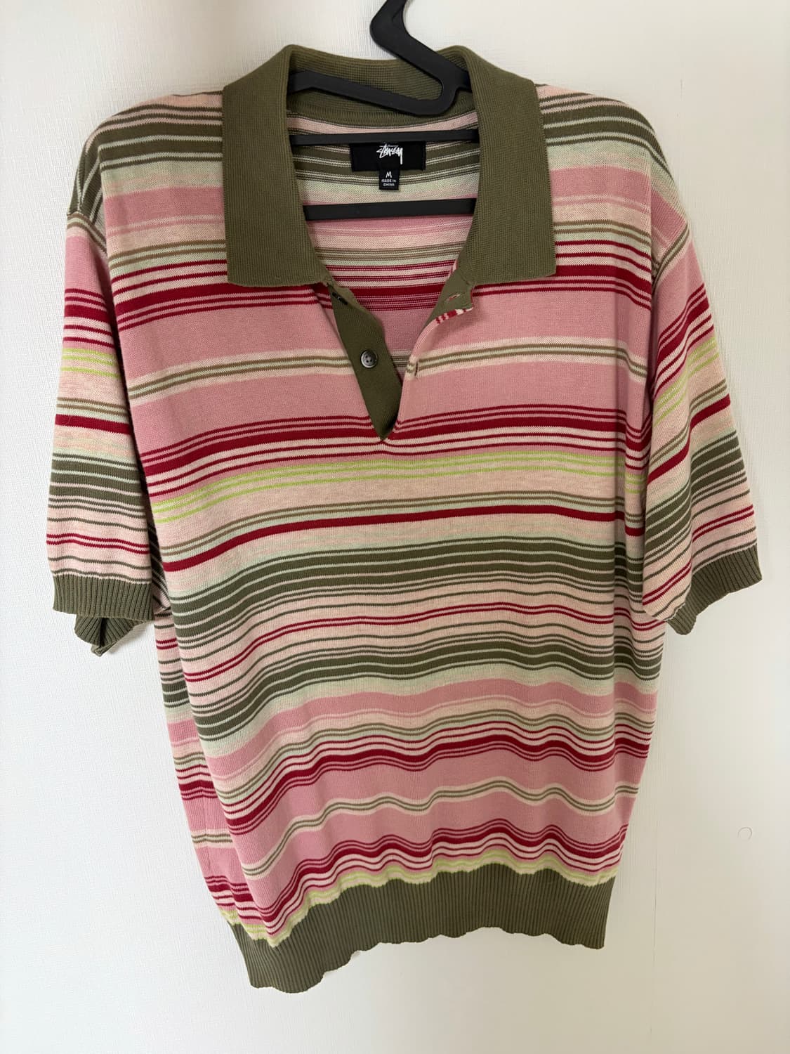 Stussy 스트라이프 니트 폴로 셔츠 상품이미지1