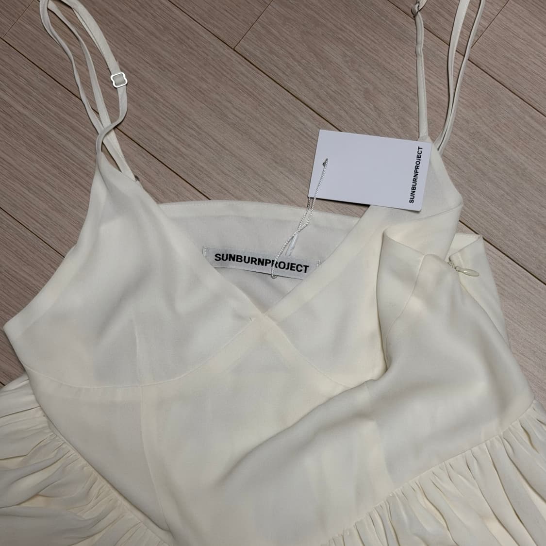 썬번프로젝트 Lace Layered Shirring One-piece 상품이미지2