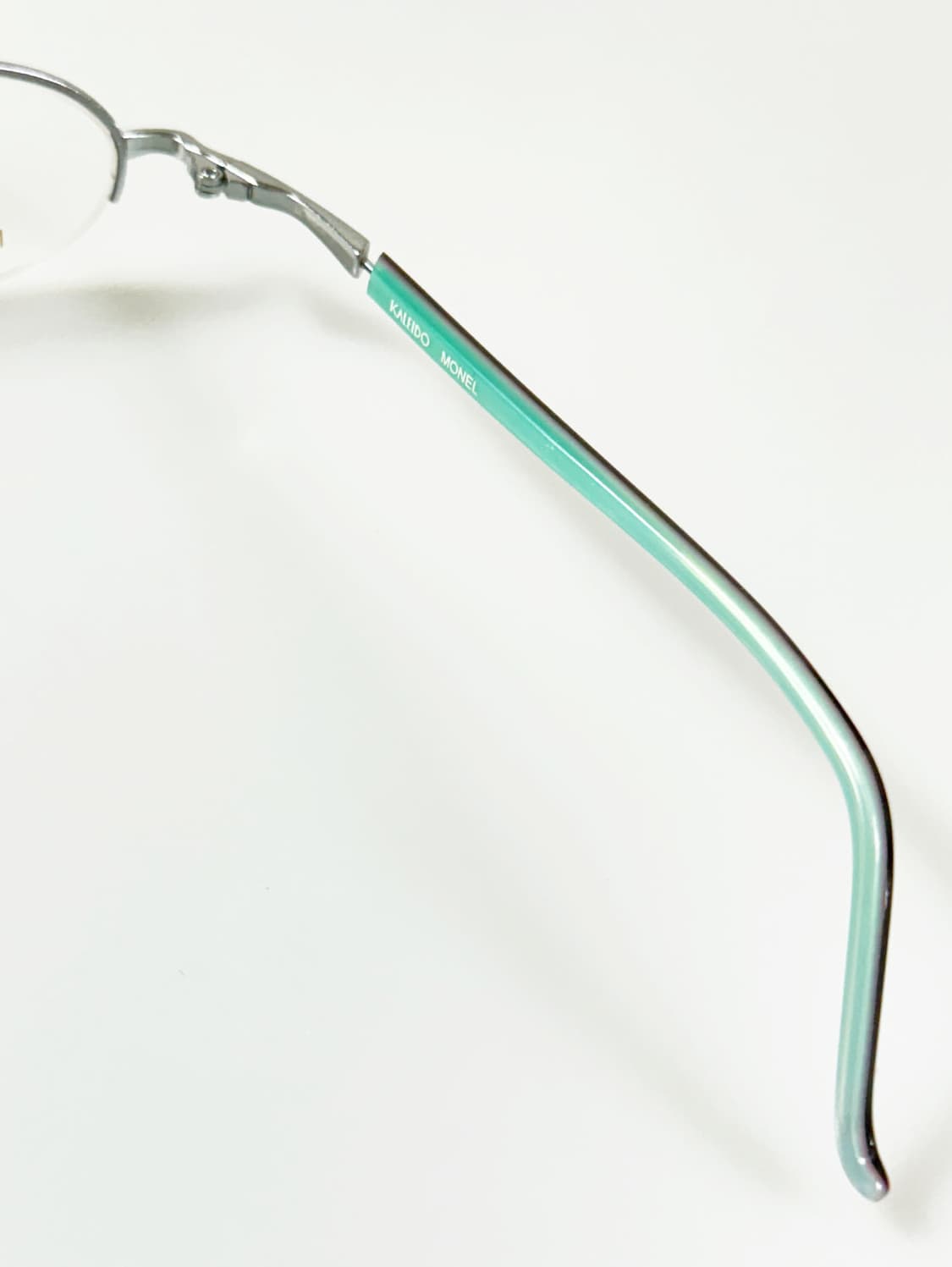 90s KALEIDO 실버 오벌 메탈 반무테 빈티지  안경 상품이미지6