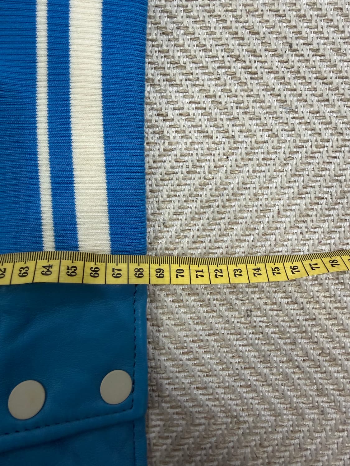 정품) 자라 x 루이지 레더 블루 야구 점퍼 스타디움 자켓 L 상품이미지10