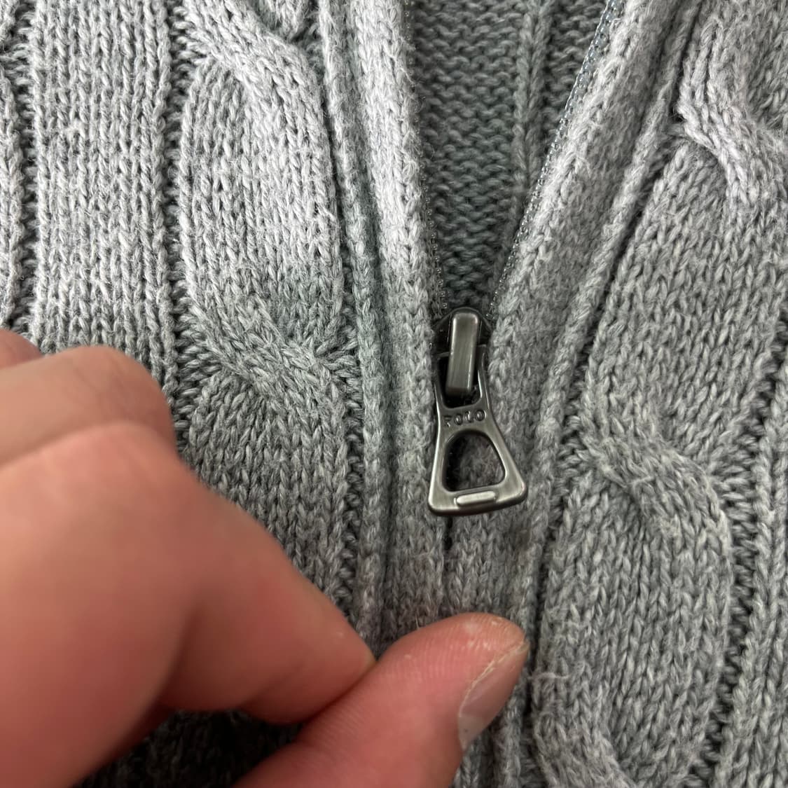 95 폴로랄프로렌 신형라벨 꽈배기 니트집업 상품이미지4