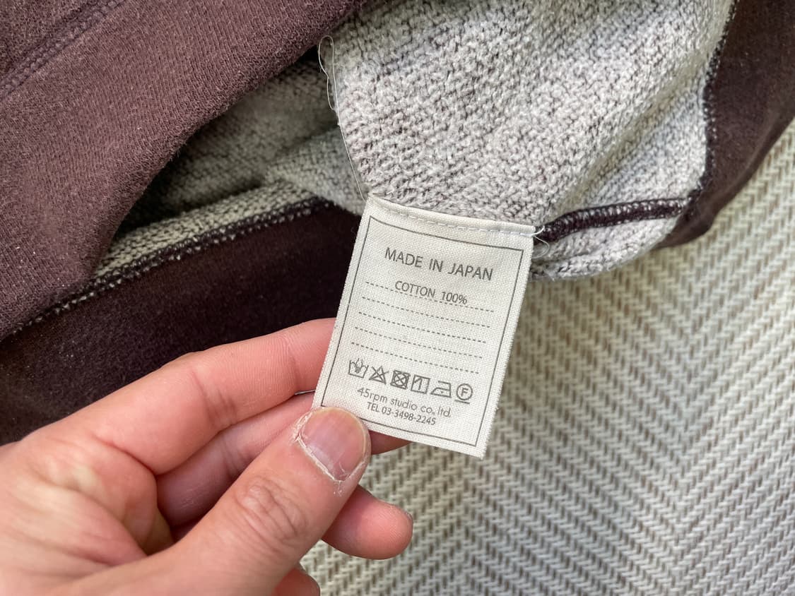 45rpm 브라운 후드티  J04028 상품이미지4