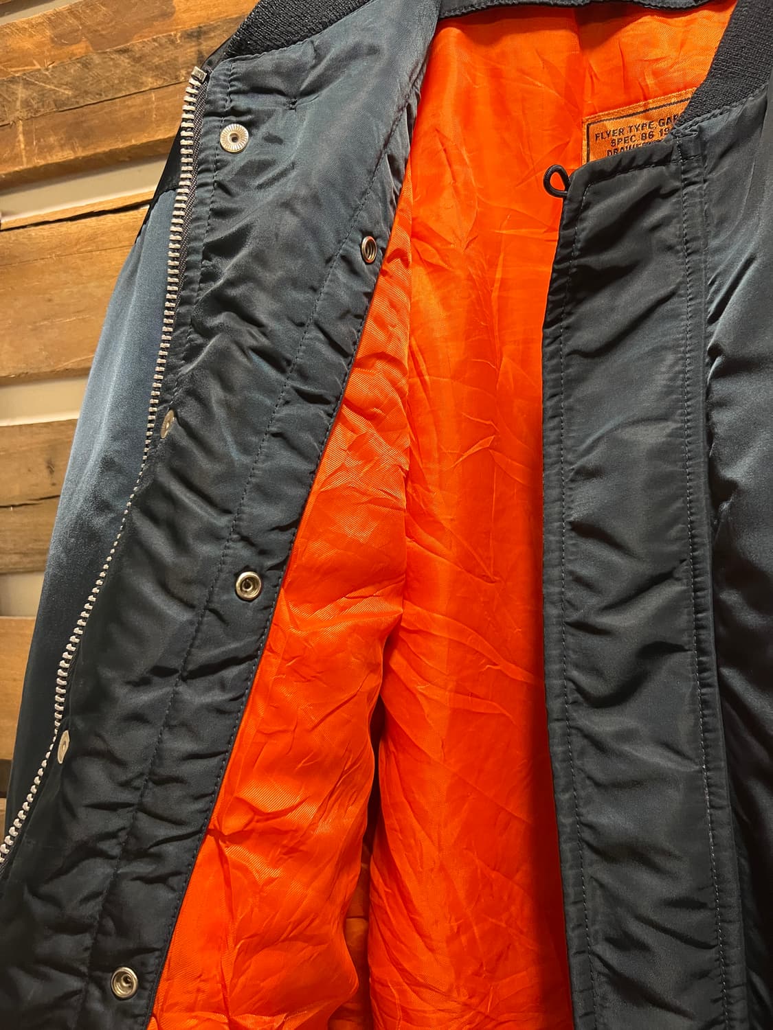 [L]SCHOTT USA 쇼트 MA-1 네이비 항공점퍼 상품이미지7
