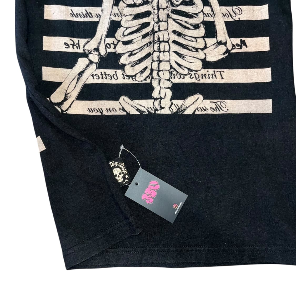 DIG DEEP 디그딥 해골프린팅 반팔티 펑크갸루y2k 상품이미지6
