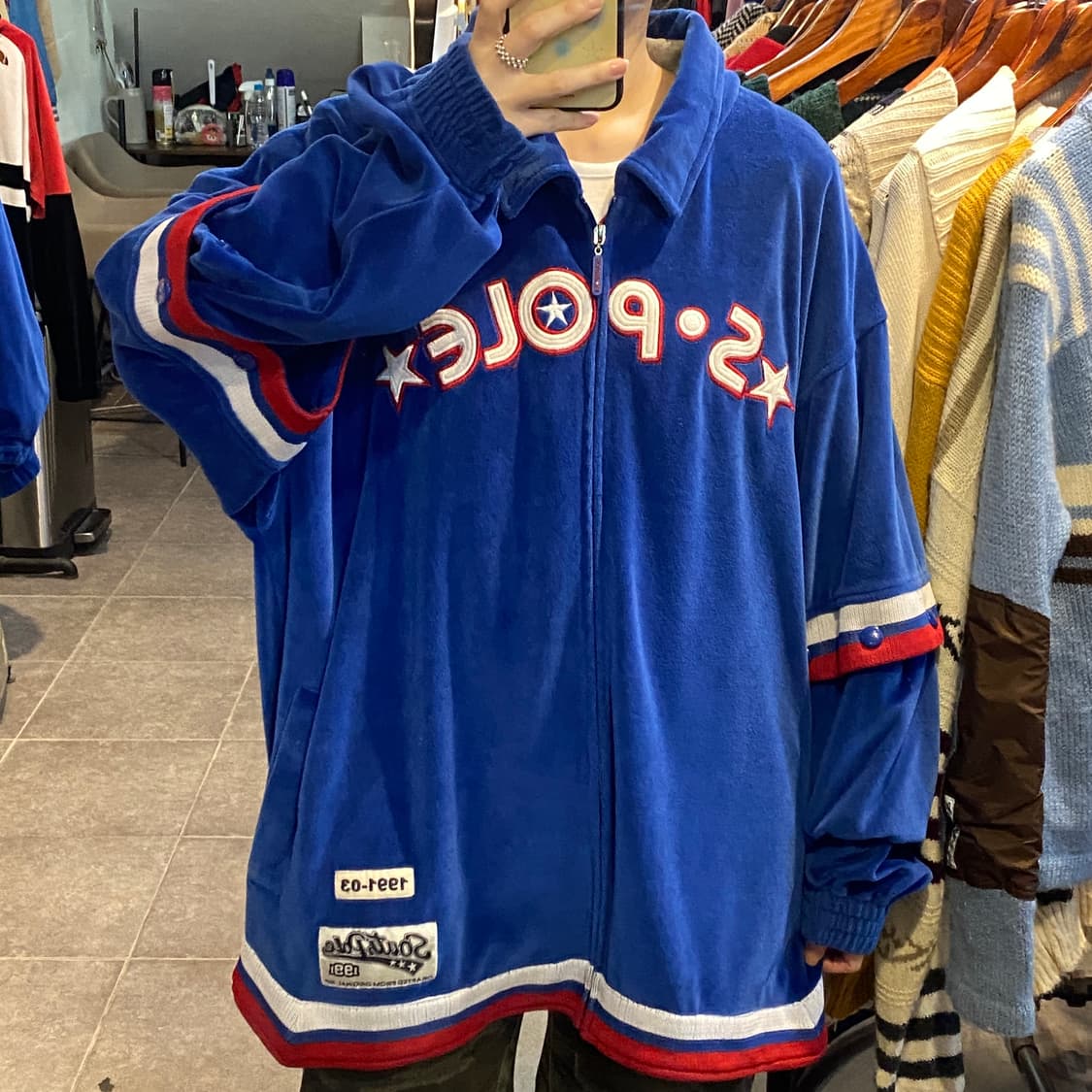 [NO.9] SOUTH POLE 벨벳 져지 상품이미지4