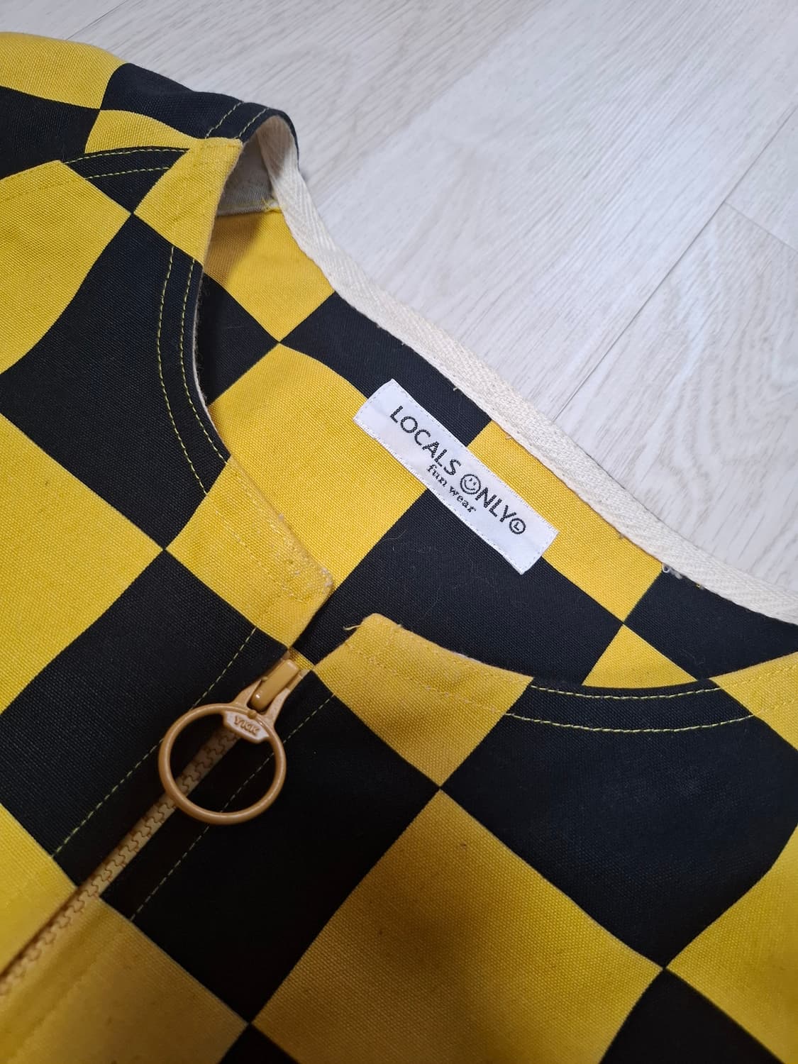 로컬스 온리 체커보드 블루종 자켓 L 상품이미지2