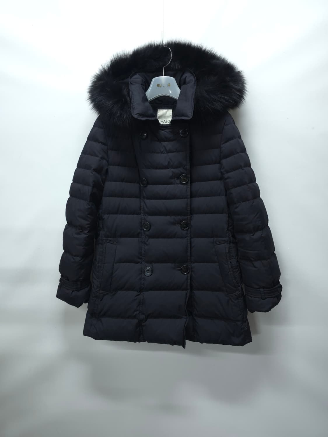 더엣지 여성 폭스퍼 프리미엄 구스다운 패딩코트 상품이미지1