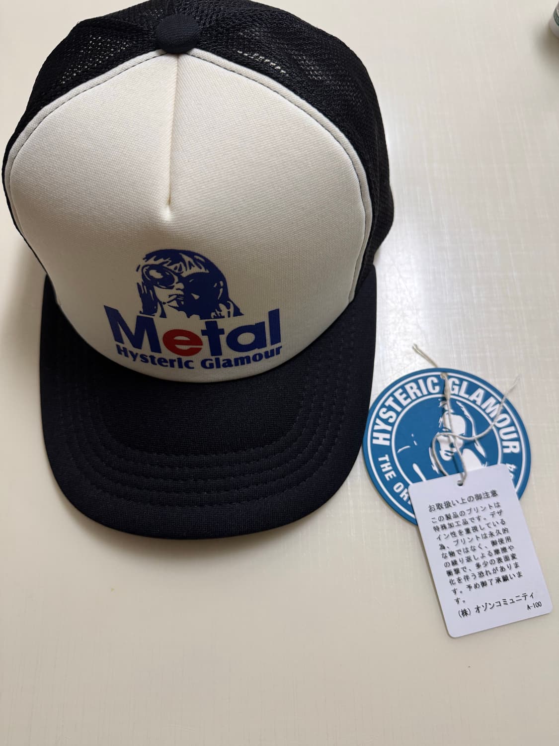 히스테릭 글래머 메탈 우먼 메쉬 캡 블랙 상품이미지2