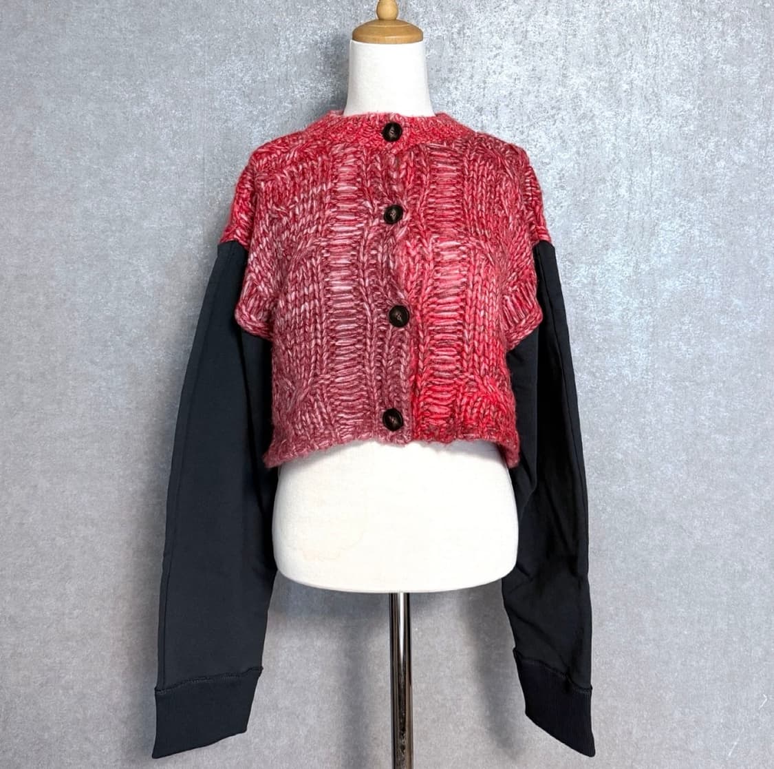 THEILMA 투웨이 크롭 니트 가디건 상품이미지1