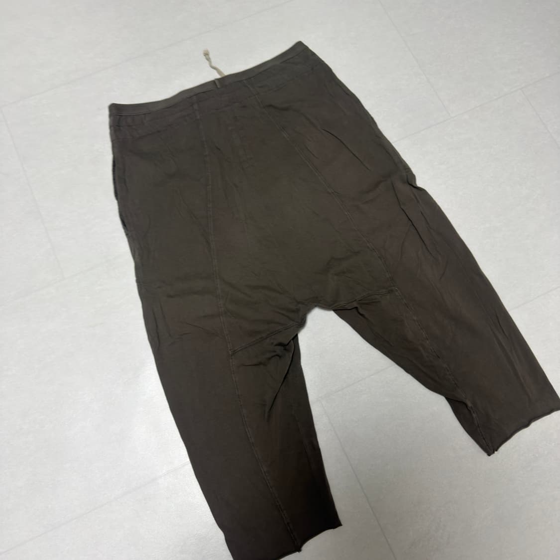 [국내, xs ] 릭오웬스 다크쉐도우 배기 팬츠 카키 브라운 상품이미지3