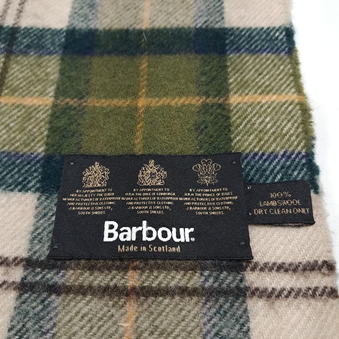 MX557 바버 스코틀랜드판 램스울 클래식타탄 머플러 목도리 상품이미지4