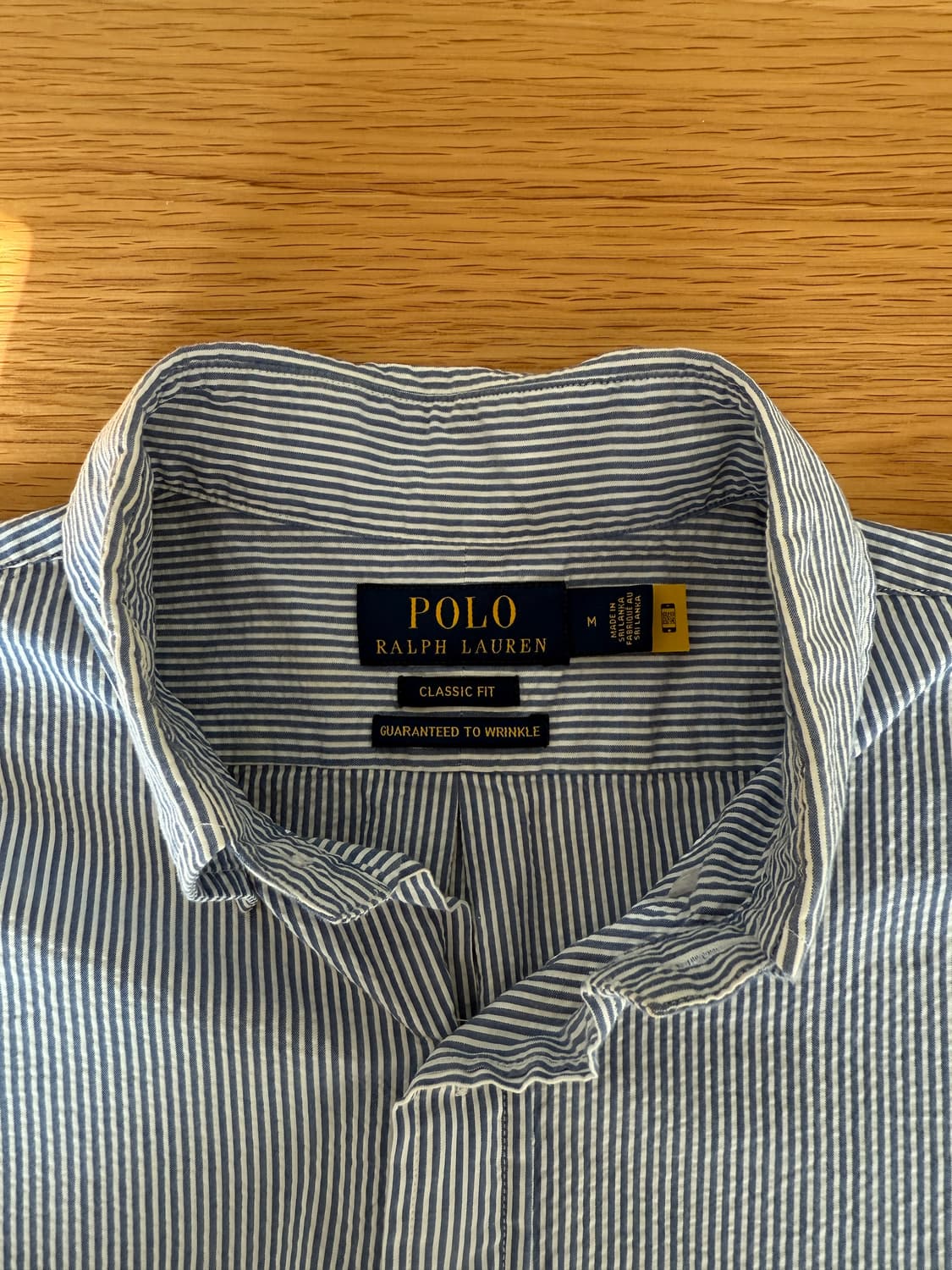 Polo Ralph Lauren 시어서커 반팔셔츠(큐알 정품 인증) 상품이미지5