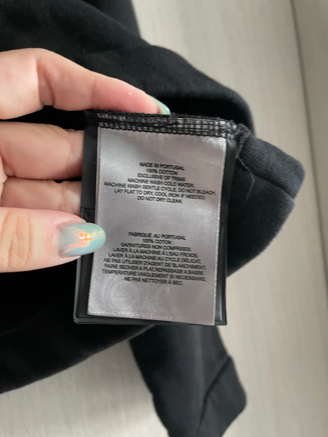 무스너클 블랙 맨투맨 티셔츠 상품이미지3