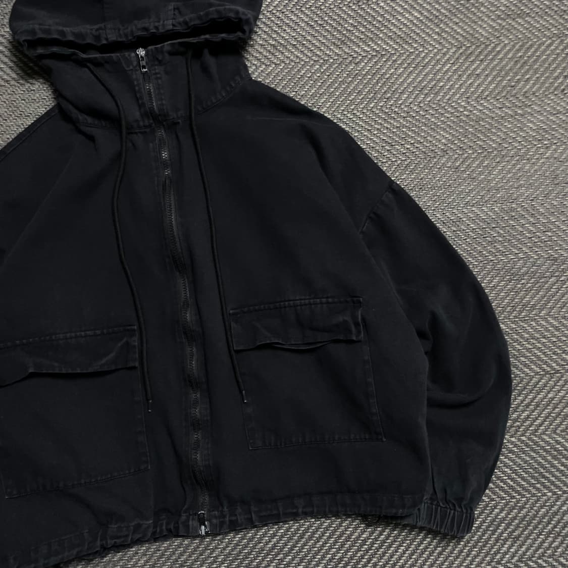 빈티지 흑청 크롭 포켓 야상 자켓y 5267 상품이미지3