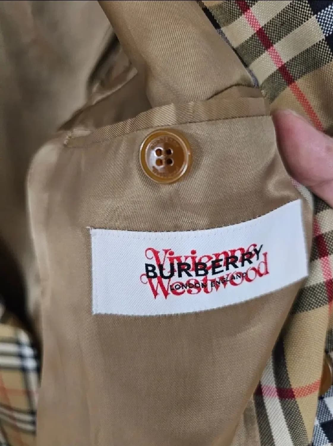 버버리 비비안웨스트우드 콜라보 더블코트(50r/100/새상품급) 상품이미지8