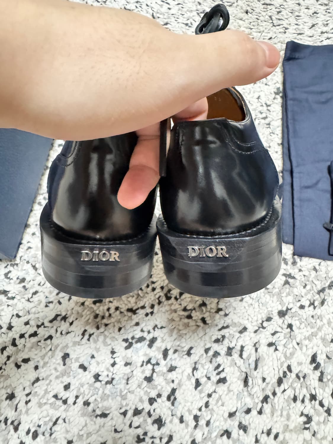 디올 카를로 더비슈즈 블랙 43사이즈 상품이미지9