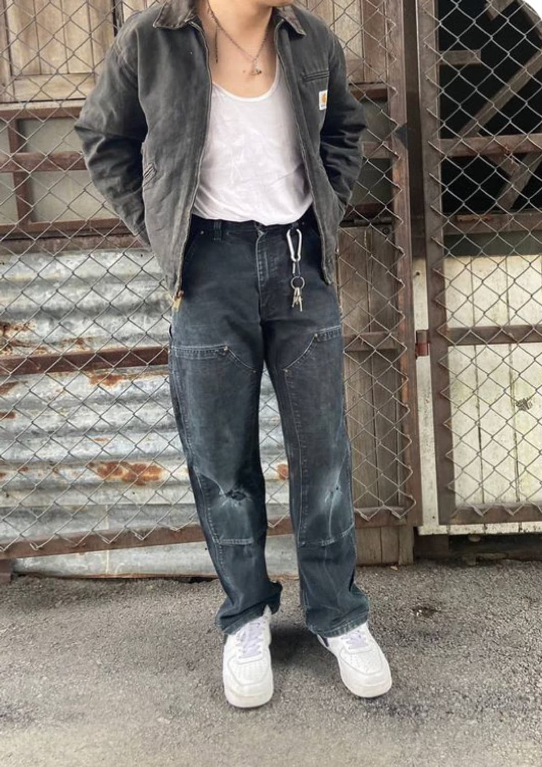 [36] carhartt 칼하트 더블니 워크팬츠 B01 BLK 상품이미지2