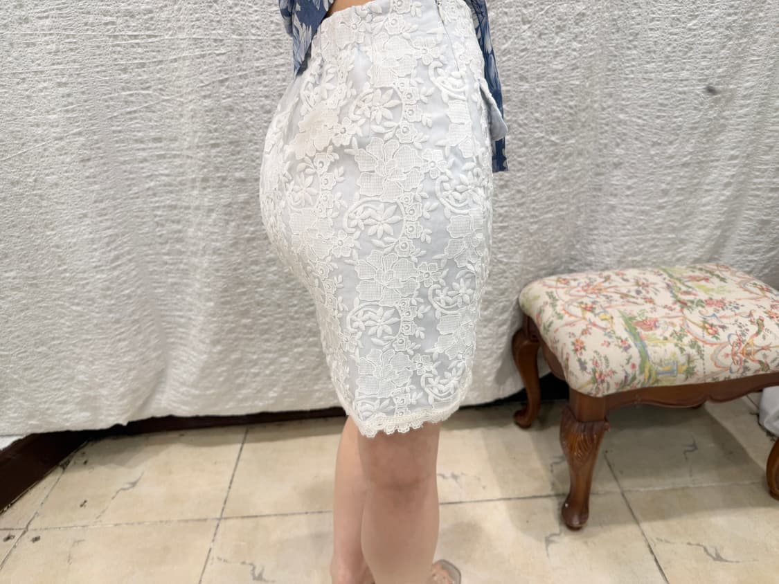 Floral lace pocket mini skirt 상품이미지5