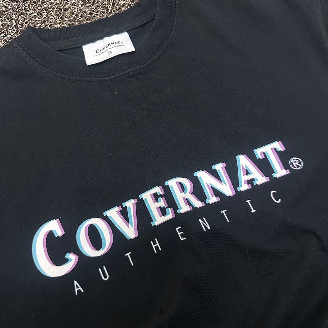 커버낫 반팔티셔츠 블랙 M 상품이미지2