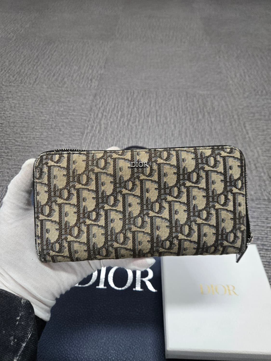 [특가][정품] 디올 오블리크 지퍼돌이 장지갑 상품이미지1