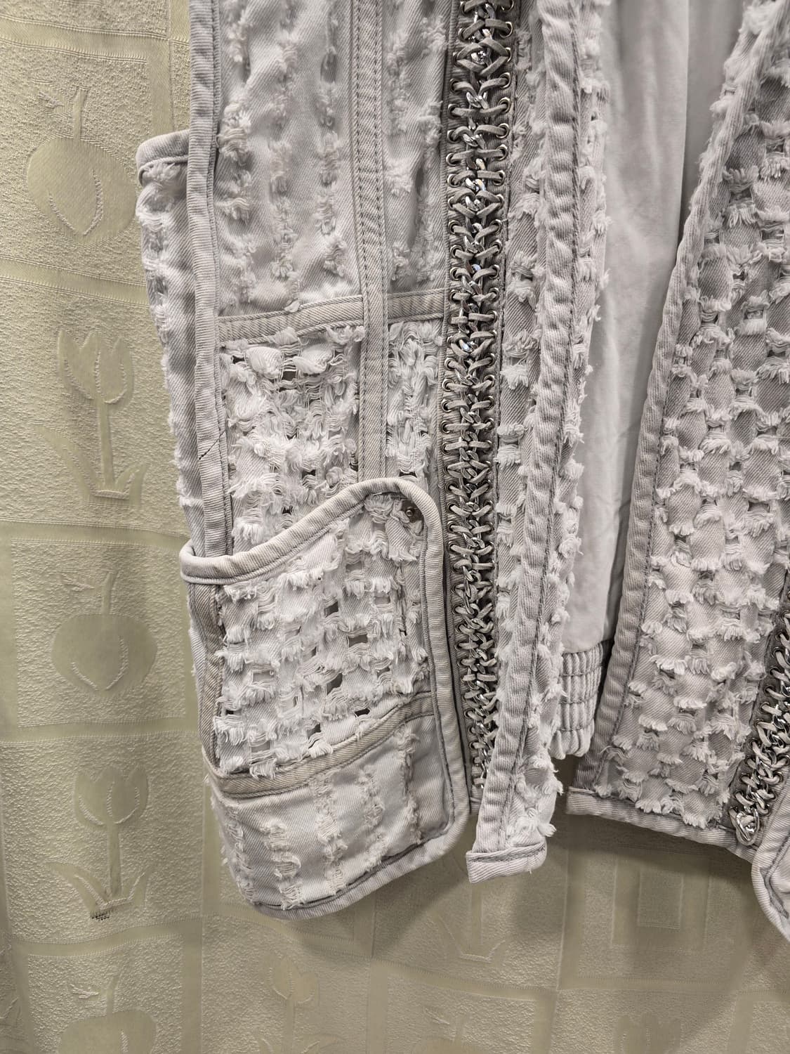 오브제 Oblee  데미지 데님조끼 프리사이즈 상품이미지4