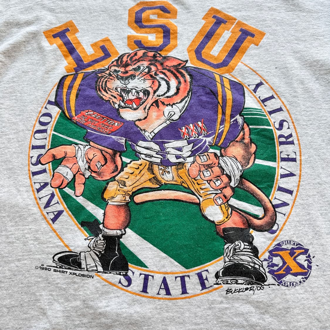90s LSU 타이거 롱슬리브 빈티지티 (USA)  상품이미지3