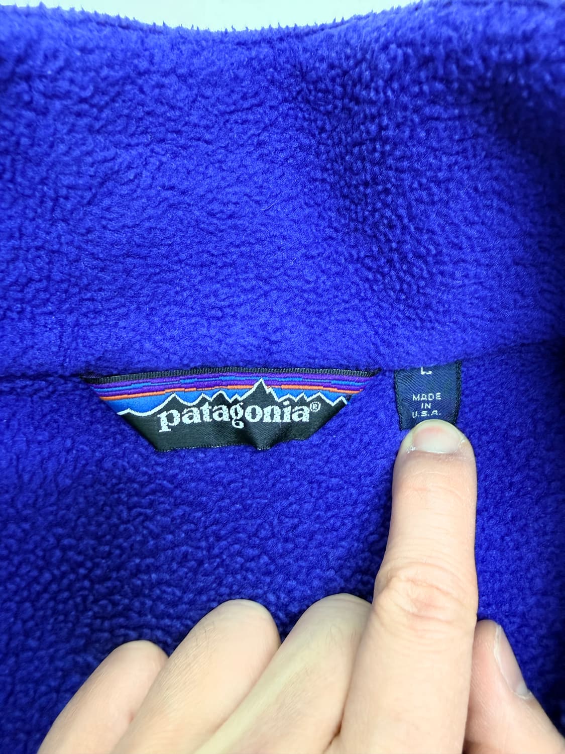 80s 파타고니아 신칠라 블루 라지 상품이미지6
