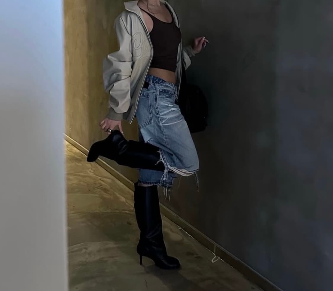 자라 레더 와이드 앵클부츠 38 상품이미지9