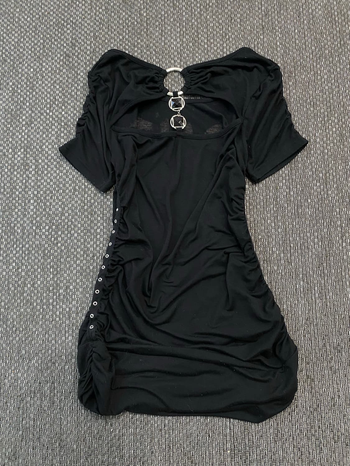 2000s Mood Eyelet shirring Tee 펑크 상품이미지4
