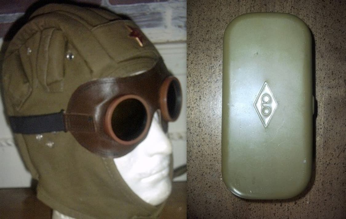 소련파일럿가죽고글 상품이미지3