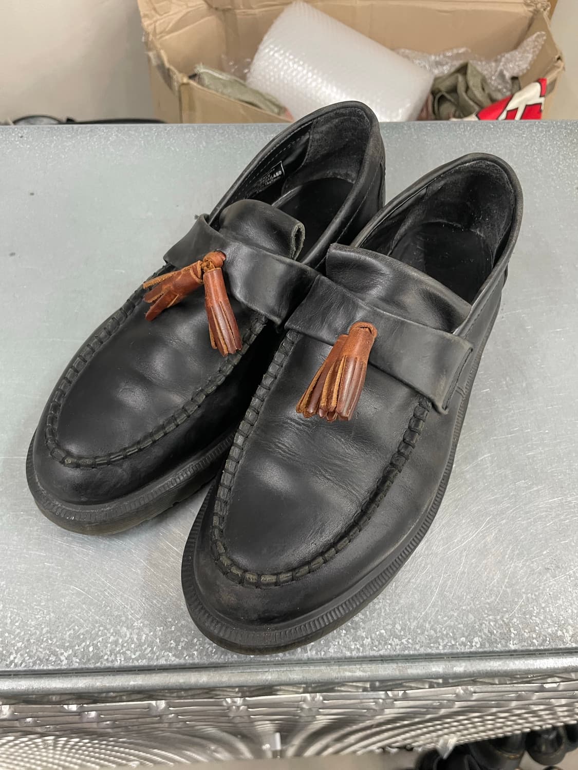 닥터마틴 아드리안 태슬 로퍼 블랙 브라운 uk8 상품이미지2